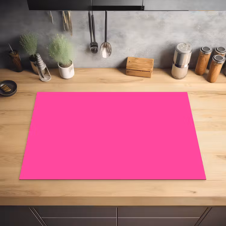 Electric - Magenta - Roze Inductie beschermer vinyl 3mm klein 276 -sfeer5