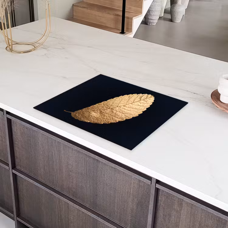 Elegantie in goud Inductie beschermer vinyl 3mm groot -sfeer8