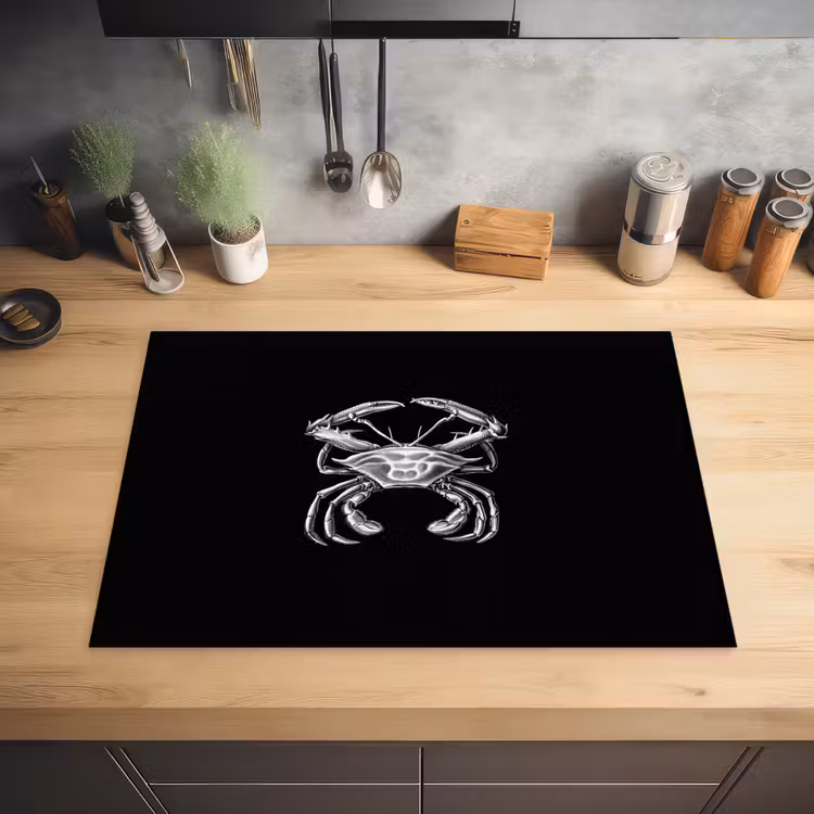 Ernst Haeckel - Krab - Oude meesters - Vintage - Dieren - Kunst Inductie beschermer vinyl 3mm middel -sfeer5