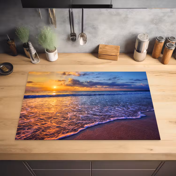 Avondlicht over de Vloedlijn Inductie beschermer vinyl 3mm klein -sfeer5