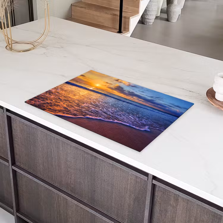 Avondlicht over de Vloedlijn Inductie beschermer vinyl 3mm klein -sfeer8