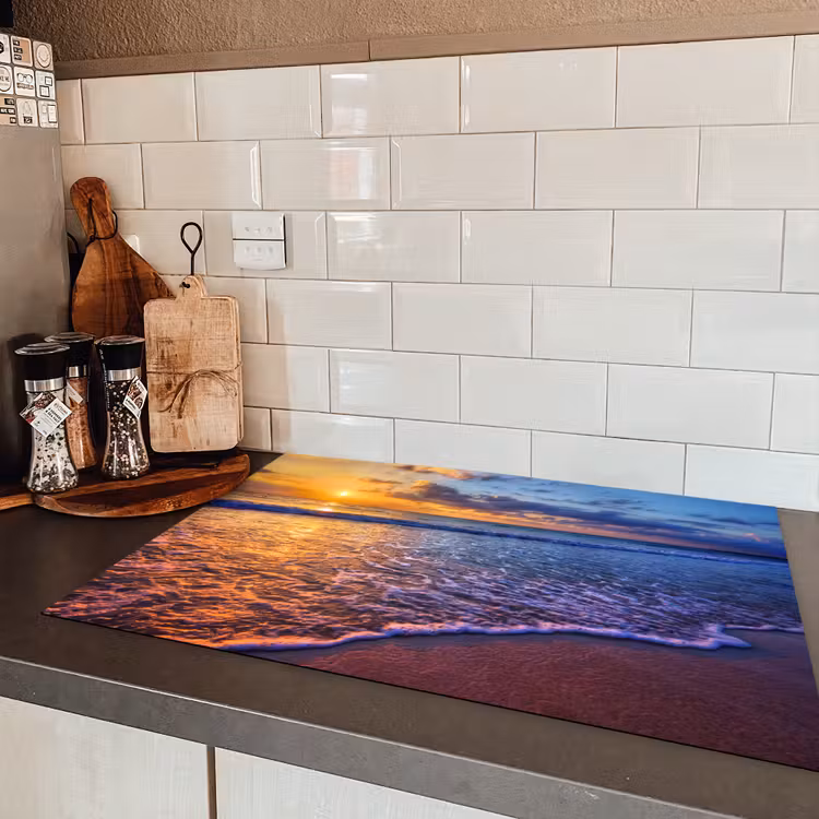 Avondlicht over de Vloedlijn Inductie beschermer vinyl 3mm klein -sfeer3