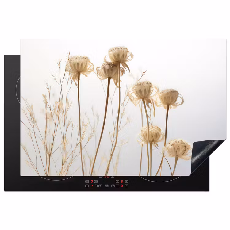 Verbleekte Bloemendans Inductie beschermer vinyl 3mm klein -3d