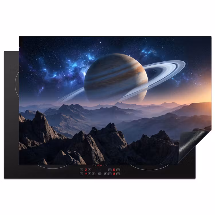 Fantasy - Kosmos - Landschap Inductie beschermer vinyl 3mm klein -3d