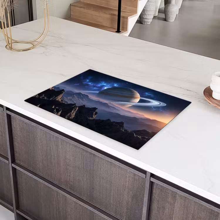 Fantasy - Kosmos - Landschap Inductie beschermer vinyl 3mm klein -sfeer8