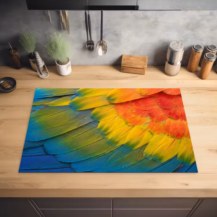 Veren - Ara - Kleurrijk Inductie beschermer vinyl 3mm klein -sfeer5