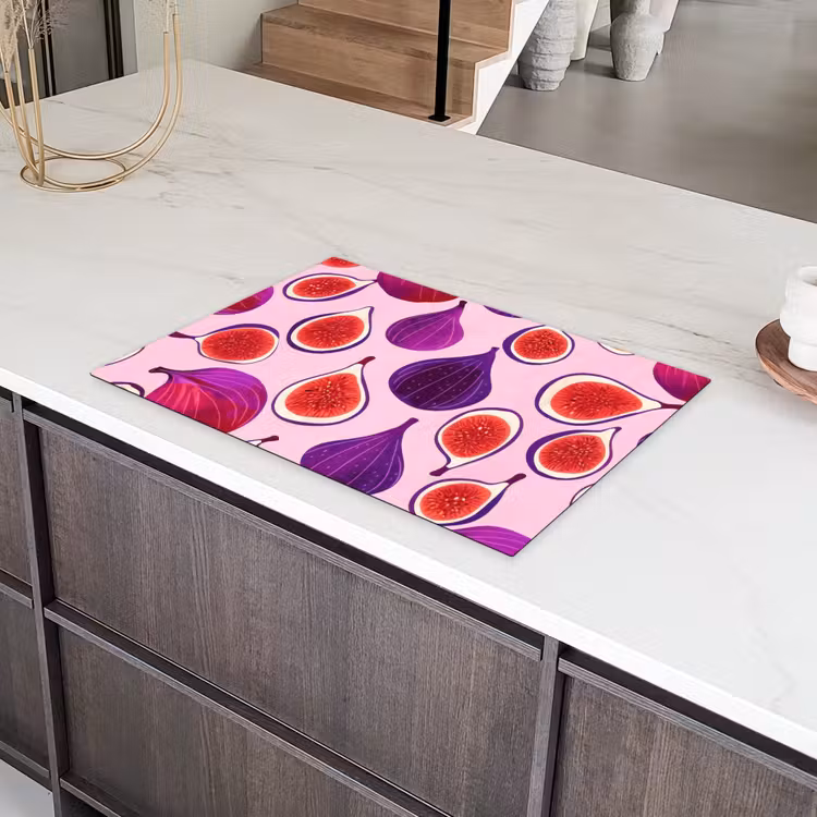 Vijgen - Roze - Paars Inductie beschermer vinyl 3mm klein -sfeer8