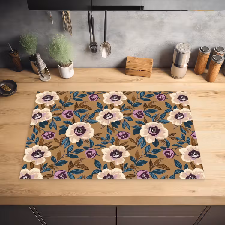 Floraal - Stilleven - Kleurrijk Inductie beschermer vinyl 3mm klein 276 -sfeer5