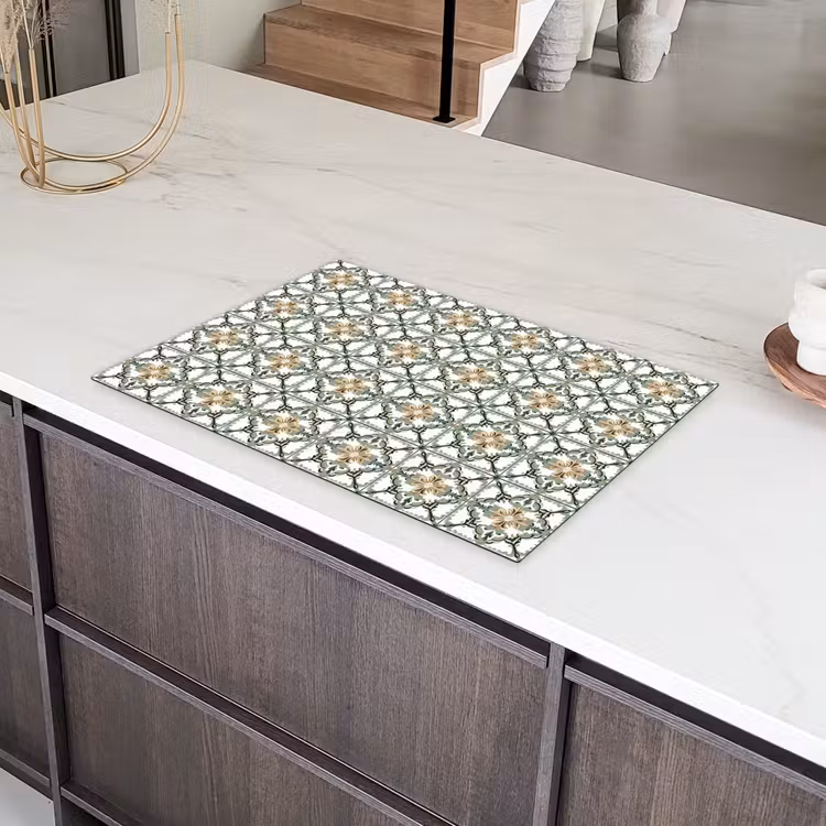 Floraal - Verweerd - Keurrijk Inductie beschermer vinyl 3mm klein 276 -sfeer8