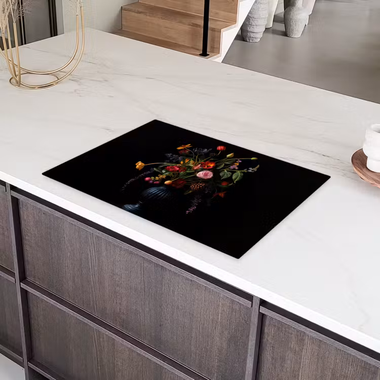 Bloemen - Bessen - Klassiek Inductie beschermer vinyl 3mm klein -sfeer8