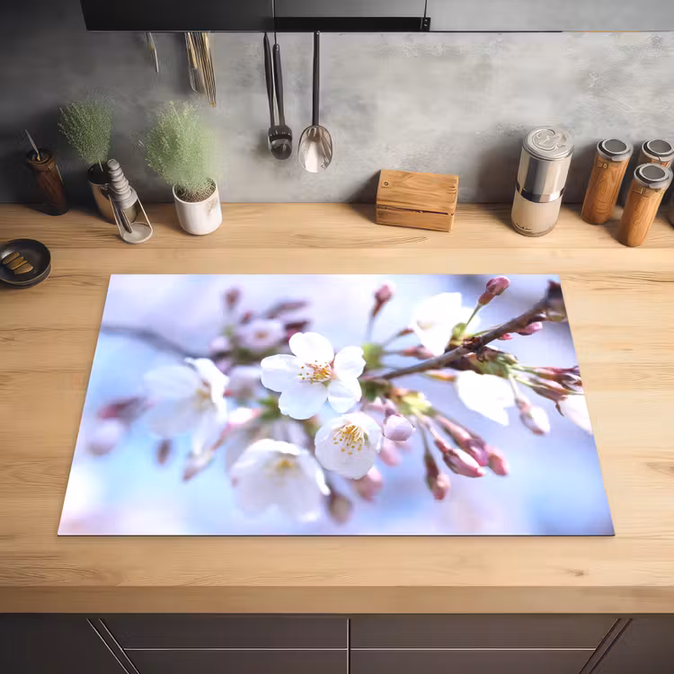 Bloemen - Sakura - Tak - Bloesem takken Inductie beschermer vinyl 3mm klein -sfeer5