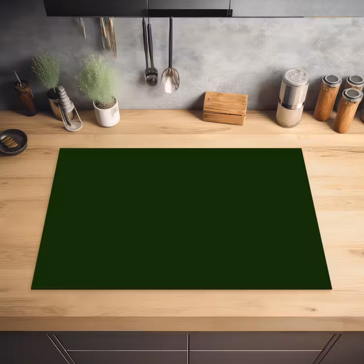 Forest - Green - Groen Inductie beschermer vinyl 3mm klein 276 -sfeer5