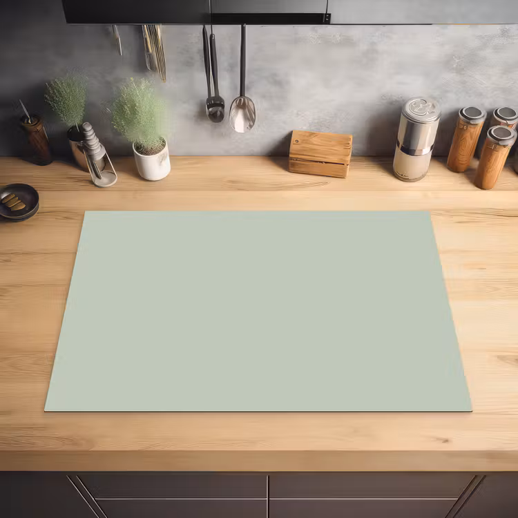 Frosted - Mint - Groen Inductie beschermer vinyl 3mm klein 276 -sfeer5
