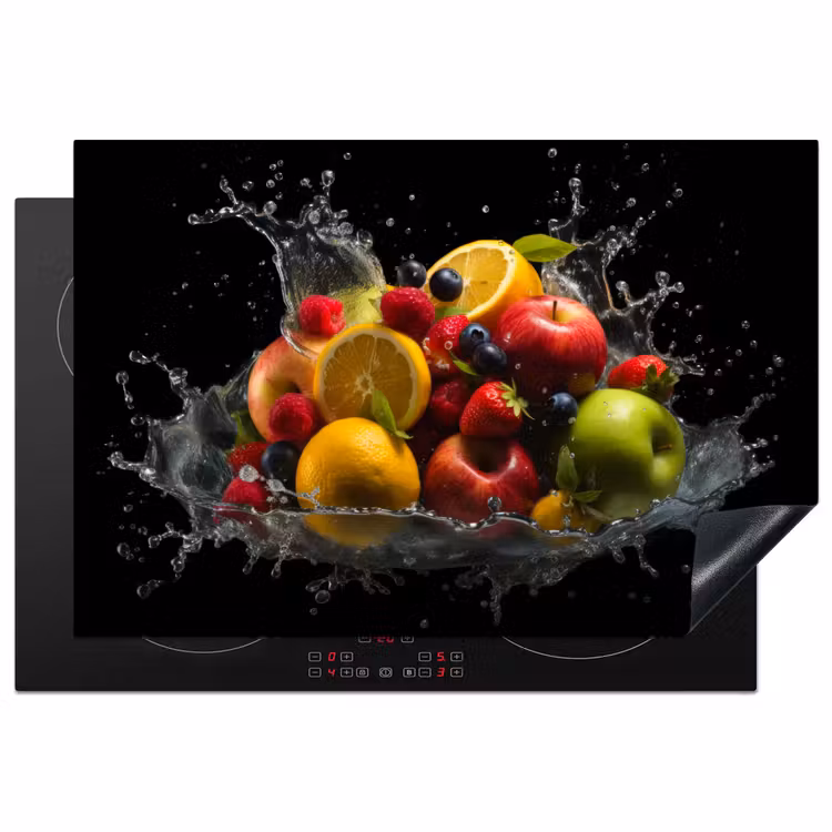Fruit - Appel - Sinaasappel - Rode vruchten - Water Inductie beschermer vinyl 3mm klein -3d