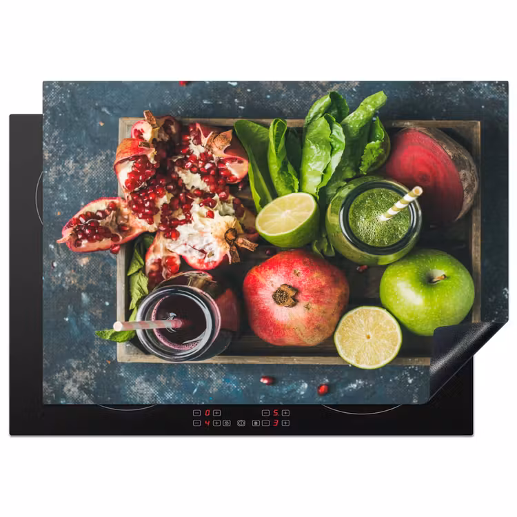 Fruitkist - Fruit - Smoothie Inductie beschermer vinyl 3mm middel -3d