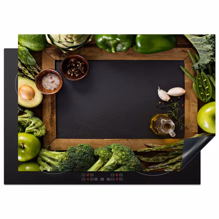 Fruit - Krijtbord - Groente Inductie beschermer vinyl 3mm middel -3d
