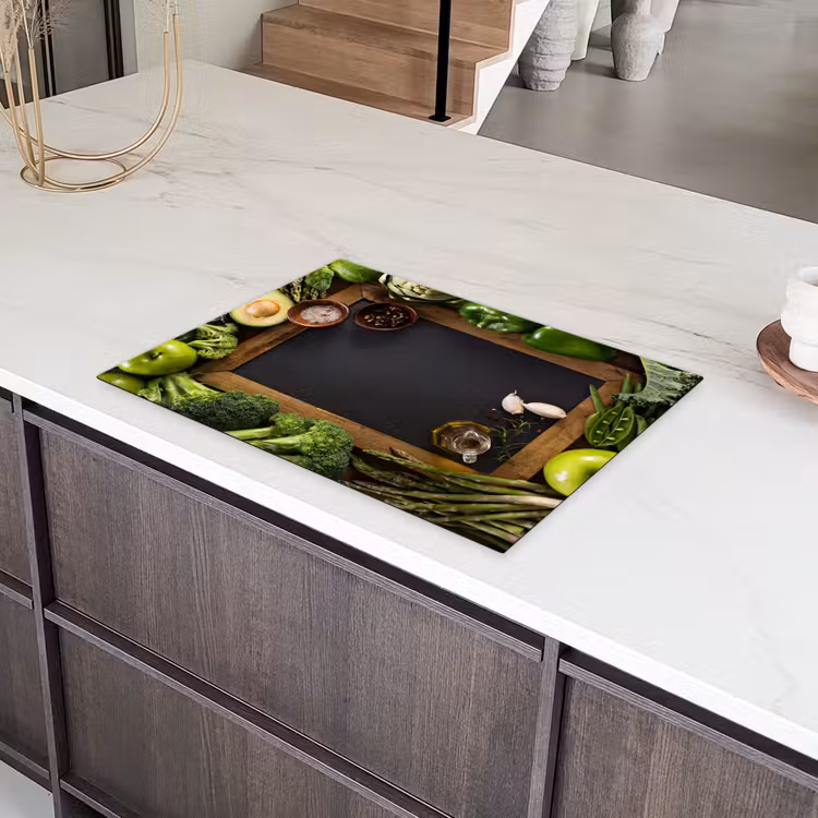 Fruit - Krijtbord - Groente Inductie beschermer vinyl 3mm middel -sfeer8