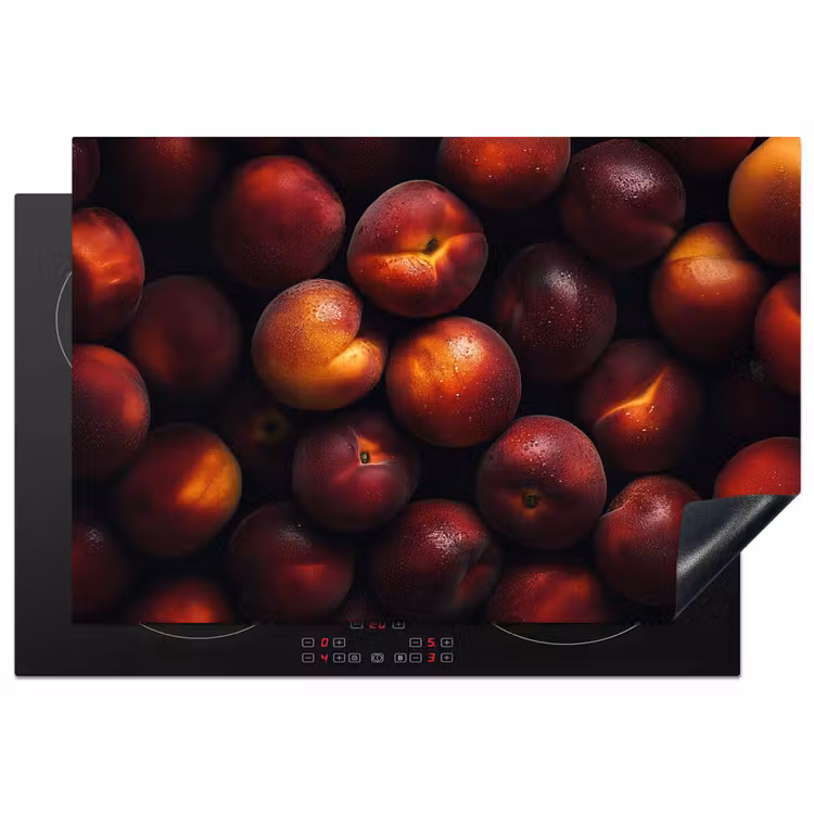Fruit - Close up - Nectarines Inductie beschermer vinyl 3mm klein -3d