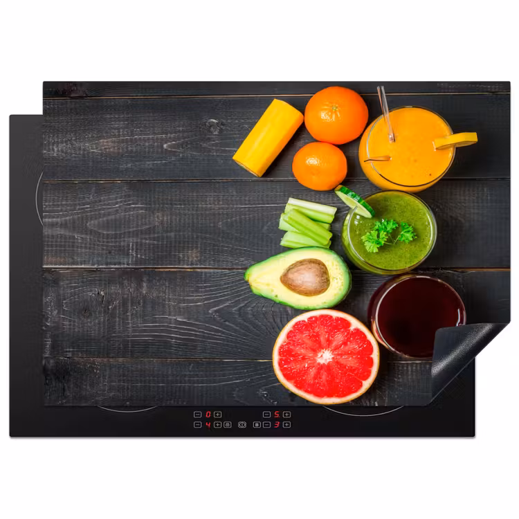 Fruit - Smoothie - Industrieel - Zomer Inductie beschermer vinyl 3mm middel -3d