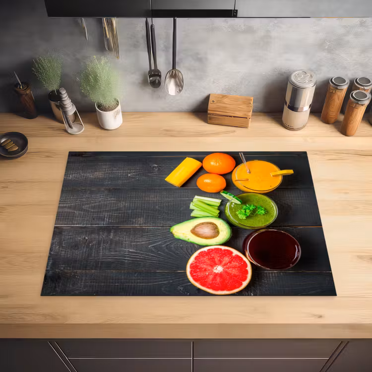 Fruit - Smoothie - Industrieel - Zomer Inductie beschermer vinyl 3mm middel -sfeer5