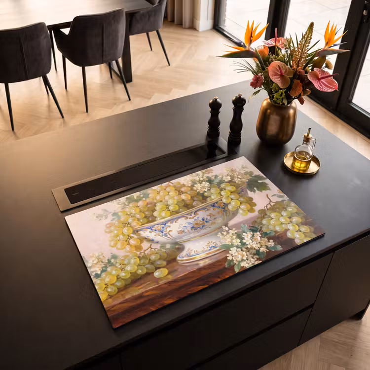 Induction Hob Cover - Fruit - Still Life - Classic - Fruit - Stilleven - Klassiek Inductie beschermer vinyl 3mm klein