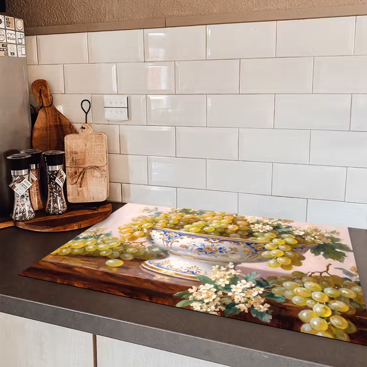 Induction Hob Cover - Fruit - Still Life - Classic - Fruit - Stilleven - Klassiek Inductie beschermer vinyl 3mm klein