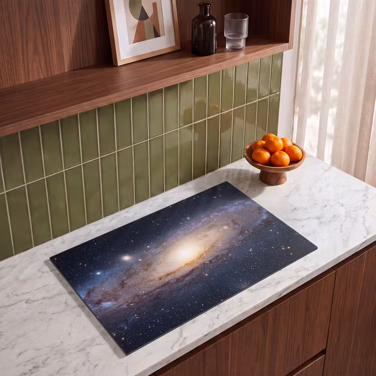 Induction Hob Cover - Galaxy - Space - Cosmos - Sterrenstelsel - Ruimte - Kosmos Inductie beschermer vinyl 3mm klein