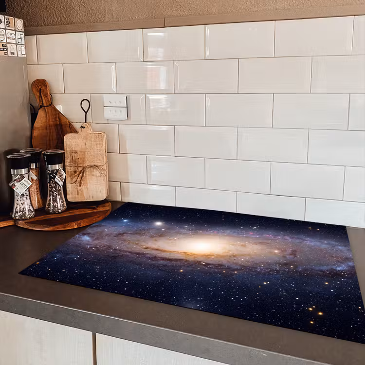 Induction Hob Cover - Galaxy - Space - Cosmos - Sterrenstelsel - Ruimte - Kosmos Inductie beschermer vinyl 3mm klein