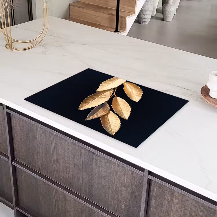 Verguld Bladwerk Inductie beschermer vinyl 3mm klein -sfeer8