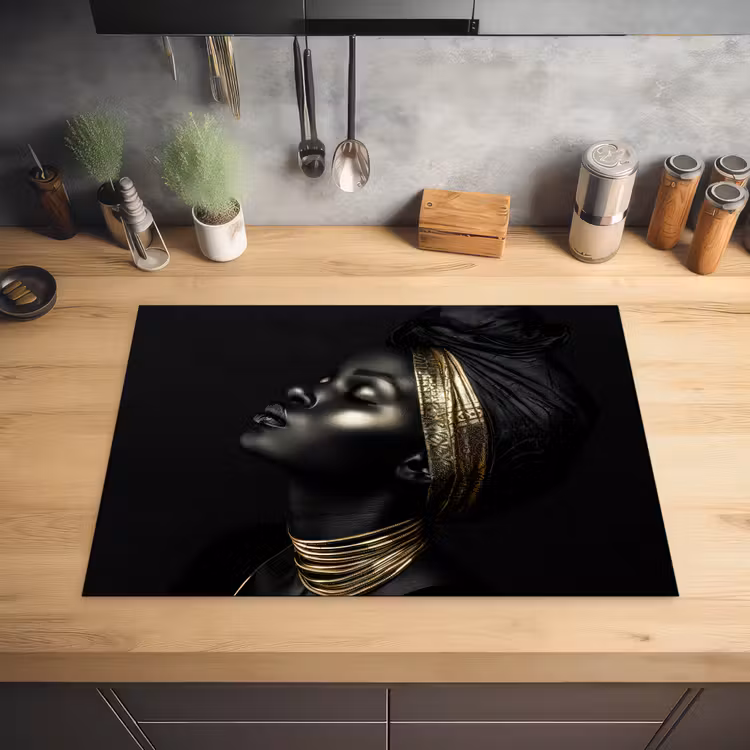 Gouden Dromen in Duisternis Inductie beschermer vinyl 3mm middel -sfeer5