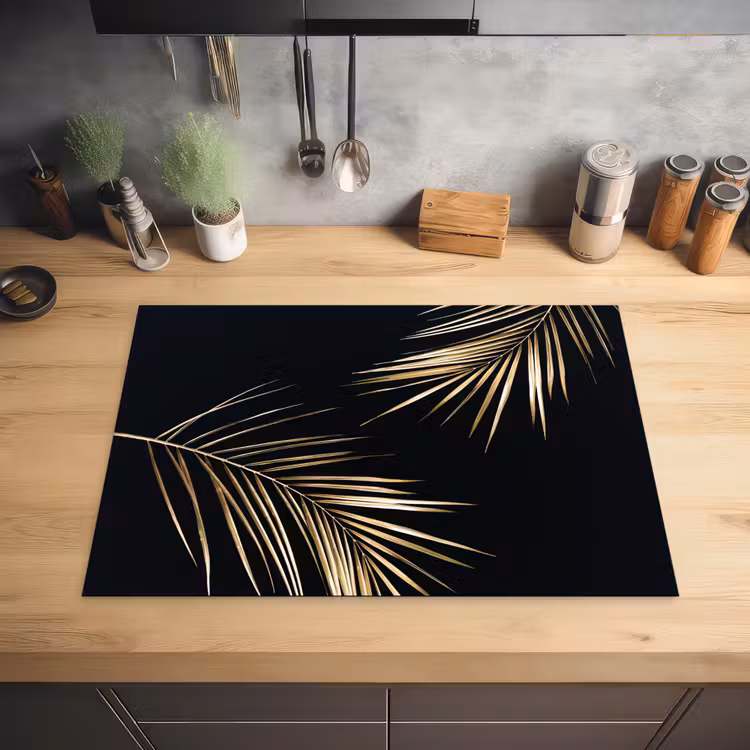 Gouden Elegantie van de Tropen Inductie beschermer vinyl 3mm middel -sfeer5