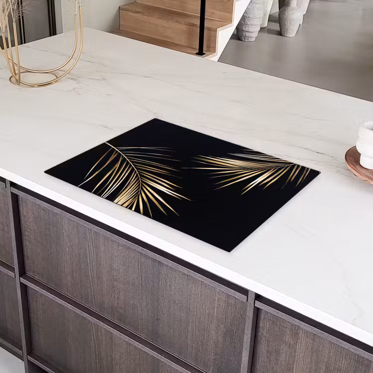 Gouden Elegantie van de Tropen Inductie beschermer vinyl 3mm middel -sfeer8