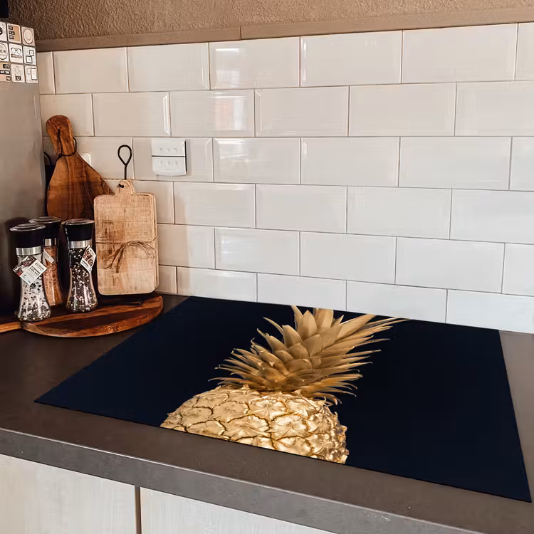 Gouden tropische vrucht Inductie beschermer vinyl 3mm middel -sfeer3