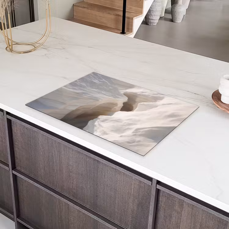 Kloof - Wit - Sneeuw Inductie beschermer vinyl 3mm klein -sfeer8