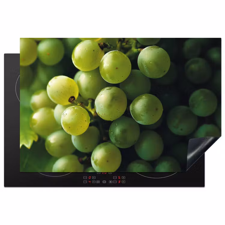 Druiven - Tros - Groen Inductie beschermer vinyl 3mm klein -3d