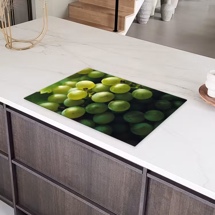 Druiven - Tros - Groen Inductie beschermer vinyl 3mm klein -sfeer8