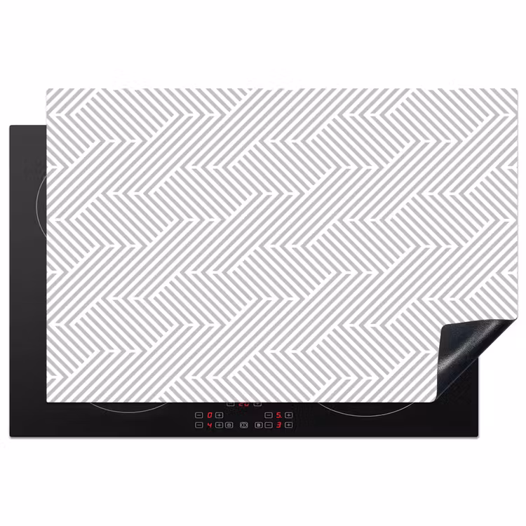 Grafisch - Patroon - Modern -  Geometrisch Inductie beschermer vinyl 3mm klein 276 -3d