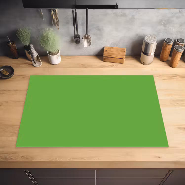 Groen - Kleuren - Natuur Inductie beschermer vinyl 3mm klein 276 -sfeer5