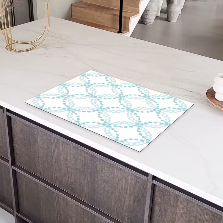 Groen - Patroon - Vormen Inductie beschermer vinyl 3mm klein 276 -sfeer8