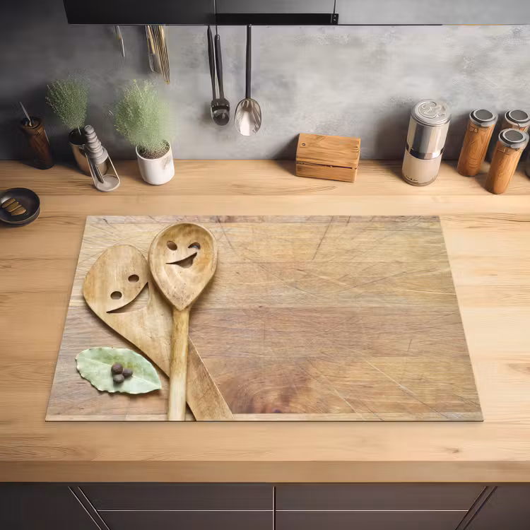 Geluk in de Keuken Inductie beschermer vinyl 3mm klein -sfeer5