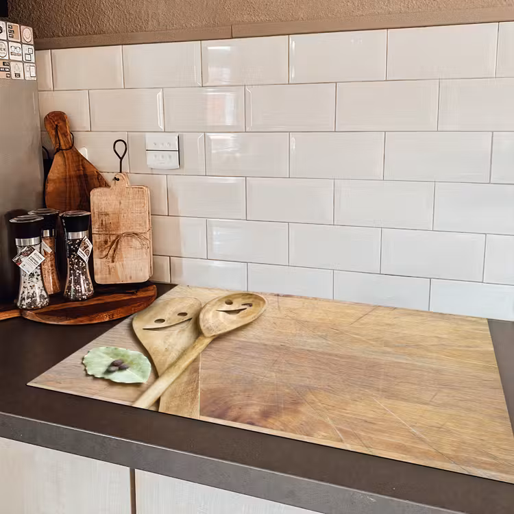 Geluk in de Keuken Inductie beschermer vinyl 3mm klein -sfeer3