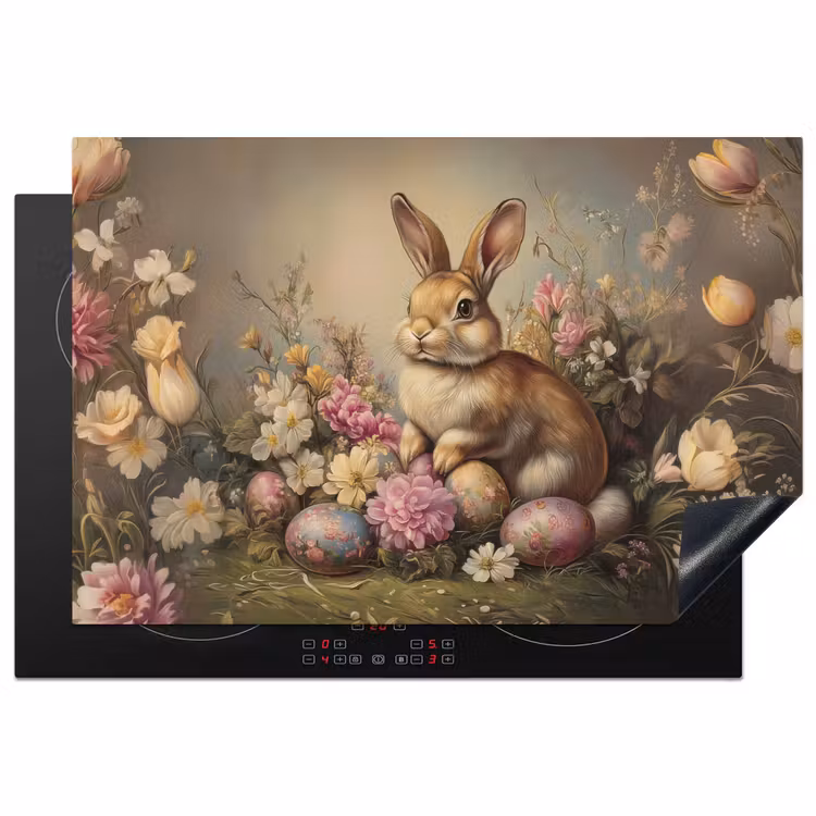 Haas - Stilleven - Bloemen Inductie beschermer vinyl 3mm klein -3d