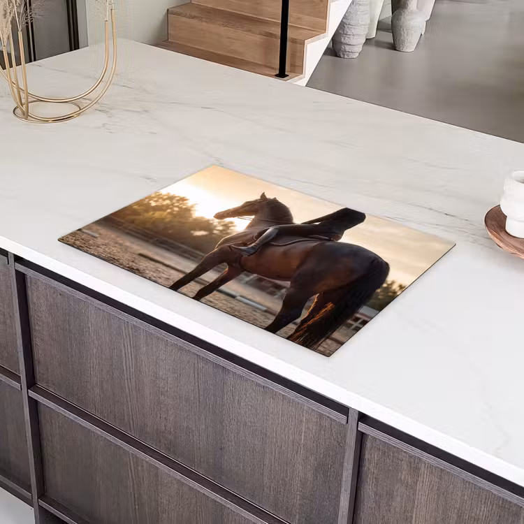 Harmonie - Ruiter - Zon Inductie beschermer vinyl 3mm klein -sfeer8