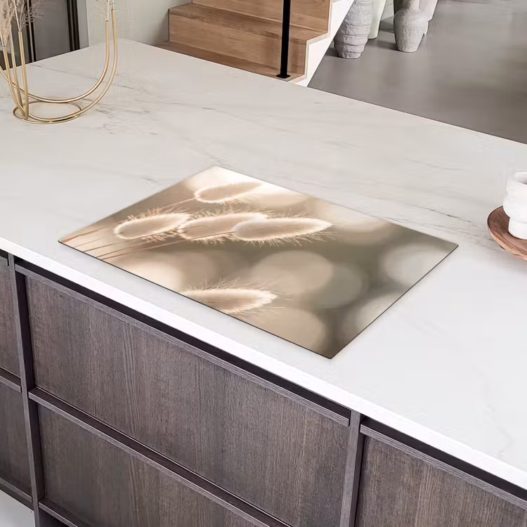 Hazestaartgras - Wit - Zonlicht Inductie beschermer vinyl 3mm klein -sfeer8