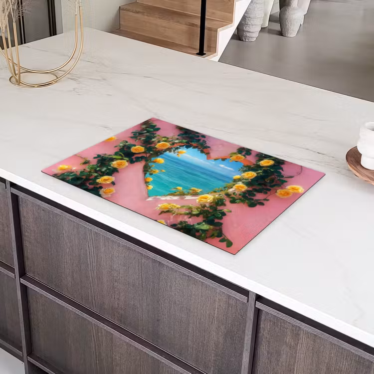 Hart - Zee - Muur Inductie beschermer vinyl 3mm klein -sfeer8