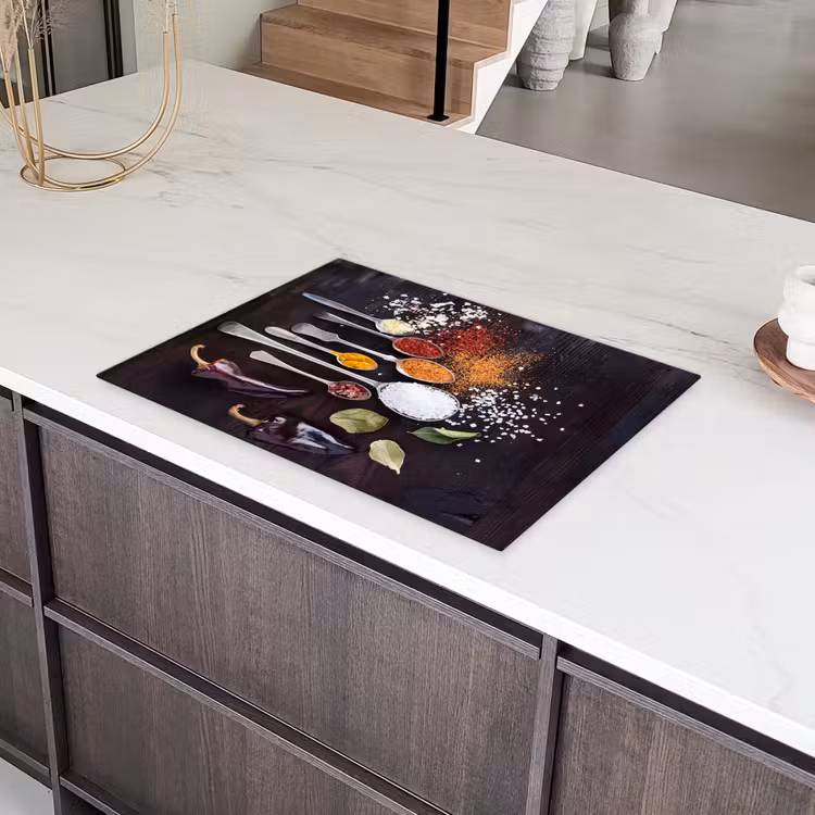 Kruiden - Lepels - Specerijen - Industrieel Inductie beschermer vinyl 3mm middel -sfeer8