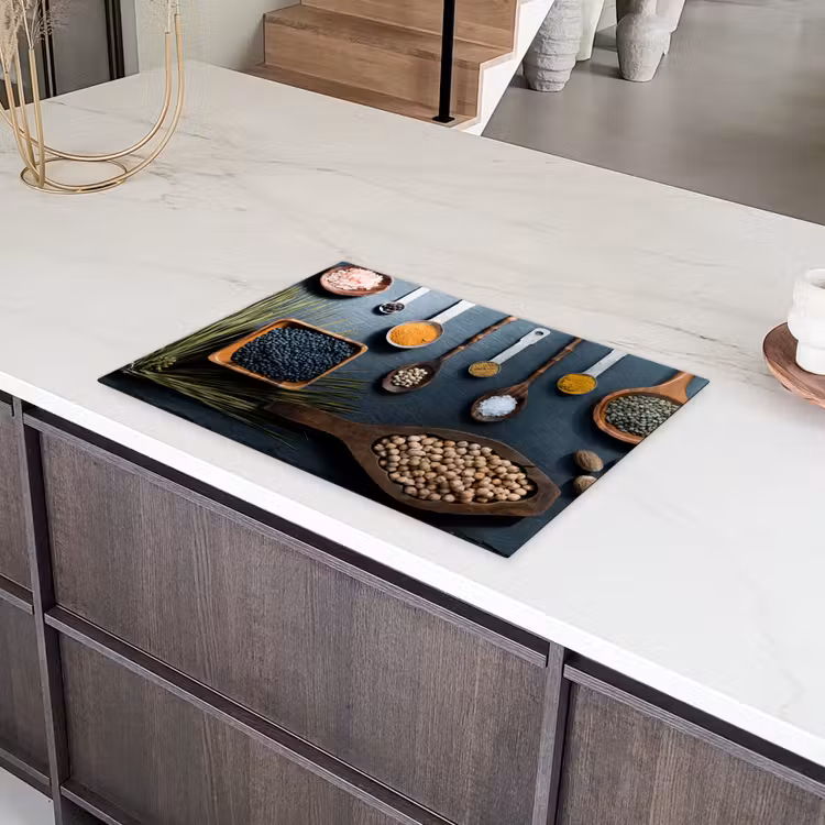 Kruiden - Lepels - Specerijen - Keuken Inductie beschermer vinyl 3mm middel -sfeer8