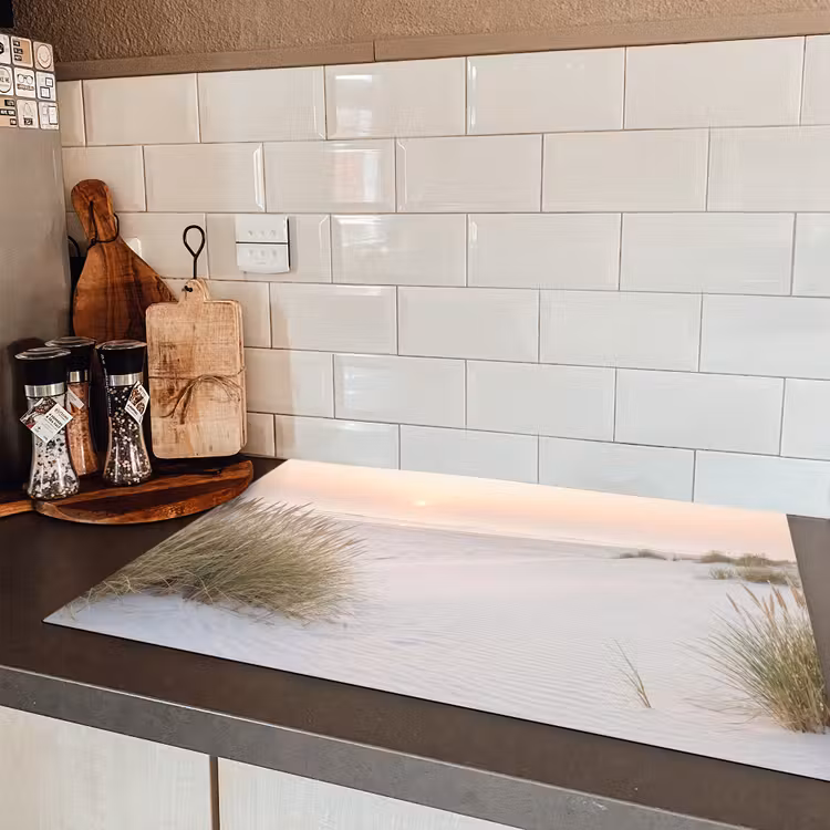 Horizon - Duinlandschap - Zand Inductie beschermer vinyl 3mm klein -sfeer3