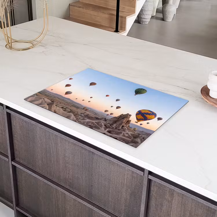 Luchtballonnen - Rotsen - Zonsopgang Inductie beschermer vinyl 3mm klein -sfeer8