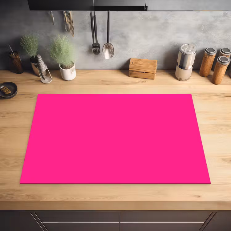 Hot - Fuchsia - Roze Inductie beschermer vinyl 3mm klein 276 -sfeer5